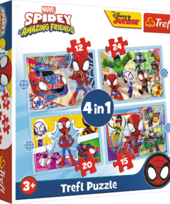 Trefl „Spidey komanda“ – 4in1 dėlionės