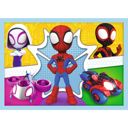 Trefl „Spidey komanda“ – 4in1 dėlionės