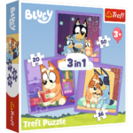 Trefl „Susipažink su Bluey“ – 3in1 dėlionė