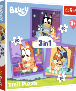 Trefl „Susipažink su Bluey“ – 3in1 dėlionė