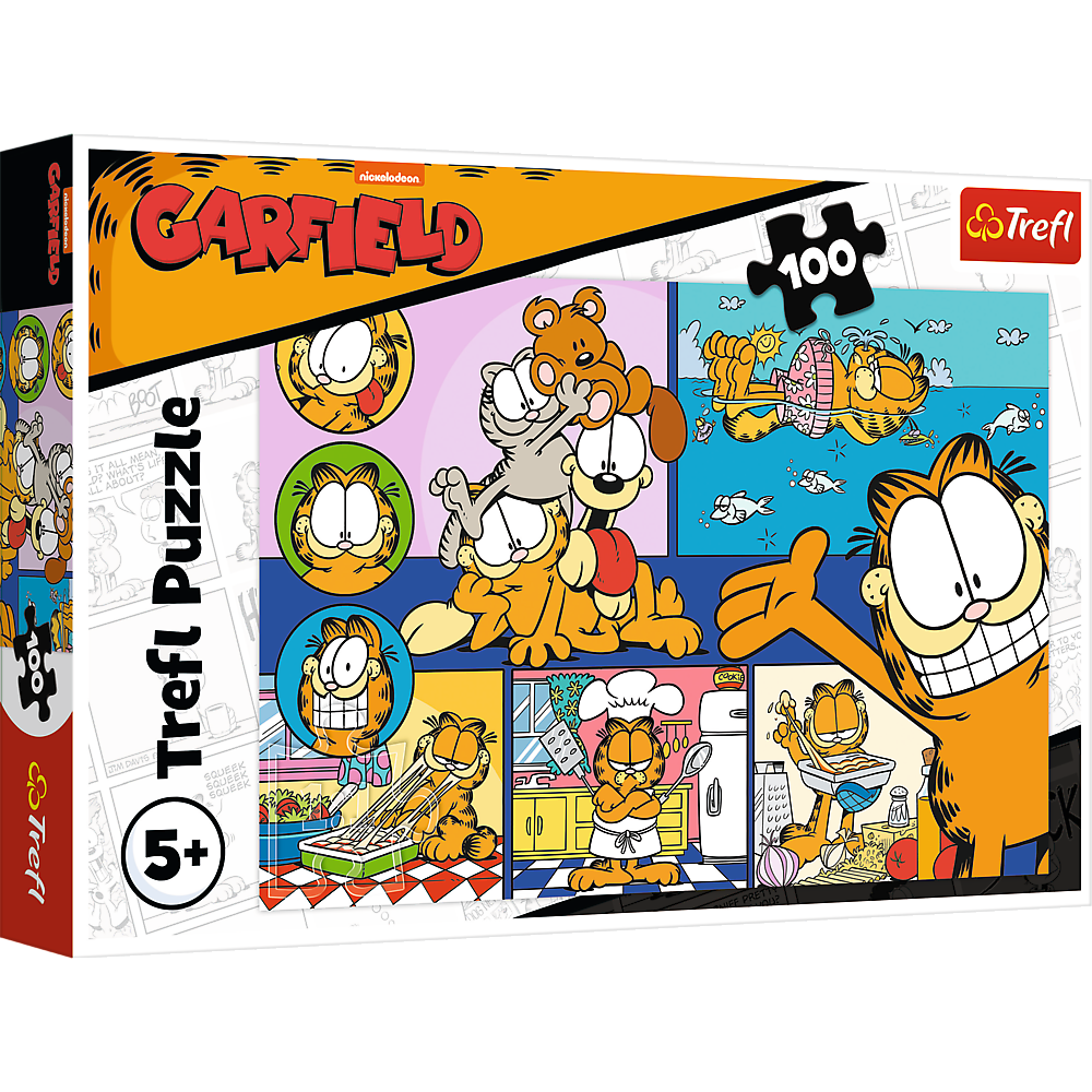 Trefl „Tingusis Garfieldas“ – 100 det. dėlionė