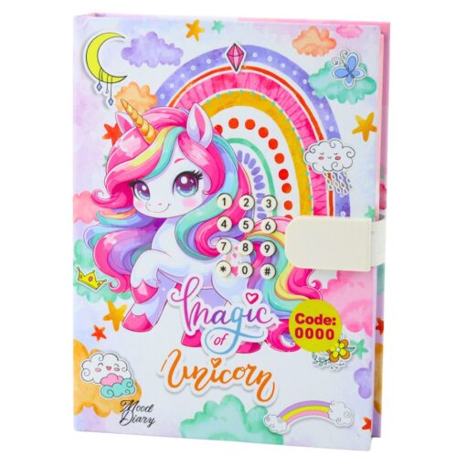 Unicorn kodinis dienoraštis su melodija