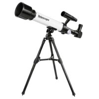 Vaikiškas astronominis teleskopas su laikikliu