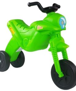 Vaikiškas balansinis motociklas Enduro žalias