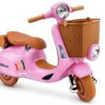 Vespa XW‑03 rožinis 12V paspirtukas
