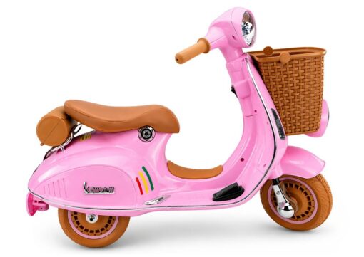 Vespa XW‑03 rožinis 12V paspirtukas