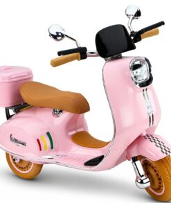 Vespa XW‑05 rožinis 12V paspirtukas
