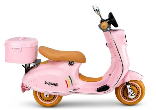 Vespa XW‑05 rožinis 12V paspirtukas