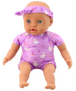 Violetinė kūdikio lėlė 31 cm