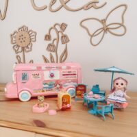 WOOPIE Camper 2 in 1 XXL lėlių namelis ir kemperio rinkinys