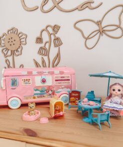 WOOPIE Camper 2 in 1 XXL lėlių namelis ir kemperio rinkinys