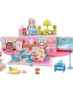 WOOPIE Camper 2 in 1 XXL lėlių namelis ir kemperio rinkinys