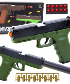 Warfare žalias putų šautuvas su gilzėmis