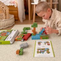 Woopie 108 dalių magnetinės kaladėlės – gamtos tematikos rinkinys