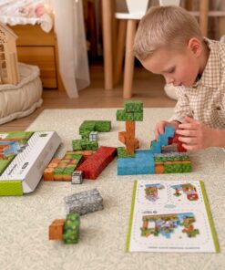 Woopie 108 dalių magnetinės kaladėlės – gamtos tematikos rinkinys