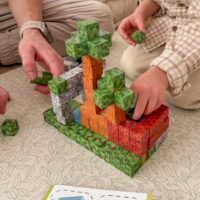 Woopie 108 dalių magnetinės kaladėlės – gamtos tematikos rinkinys
