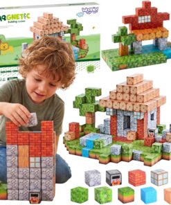 Woopie 108 dalių magnetinės kaladėlės – gamtos tematikos rinkinys