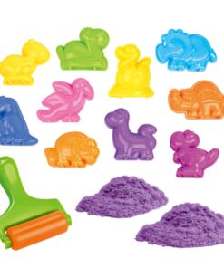 Woopie 13 dalių dinozaurų kinetinio smėlio rinkinys