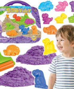 Woopie 13 dalių dinozaurų kinetinio smėlio rinkinys