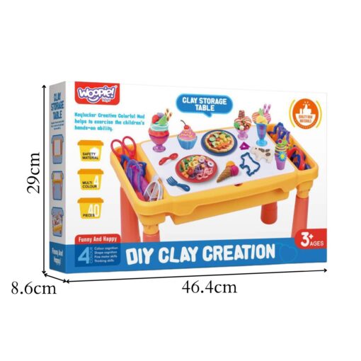Woopie 40 dalių kūrybinis plastilino stalas