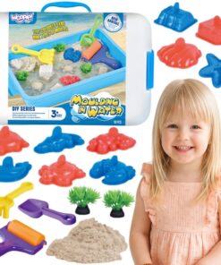 Woopie 900 g vandeniui atsparaus kinetinio smėlio rinkinys