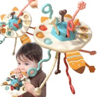 Woopie Montessori „Tug Toy“ lapiuko sensorinis kramtukas