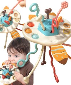 Woopie Montessori „Tug Toy“ lapiuko sensorinis kramtukas