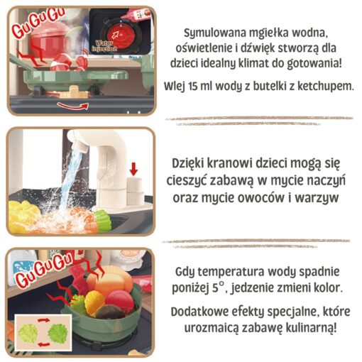 Woopie interaktyvi virtuvė vaikams – 88 dalių