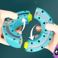 Woopie magnetinė lenktynių trasa – 39 dalių STEM konstruktorius