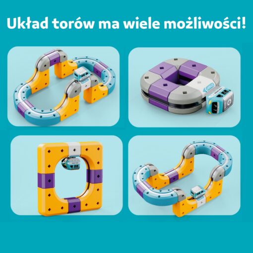 Woopie magnetinė lenktynių trasa – 39 dalių STEM konstruktorius