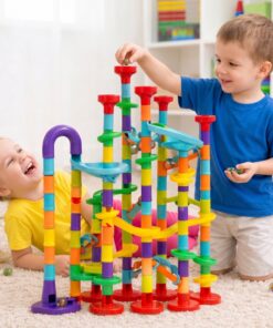 Woopie „Ball Track“ – 142 dalių spiralinis kamuoliukų takelis su paleidimo įrenginiu