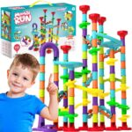 Woopie „Ball Track“ – 142 dalių spiralinis kamuoliukų takelis su paleidimo įrenginiu