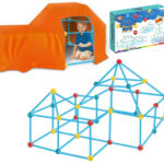 Woopie „Construction Set“ – 128 dalių statybų rinkinys su vamzdeliais