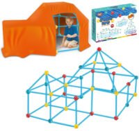 Woopie „Construction Set“ – 128 dalių statybų rinkinys su vamzdeliais