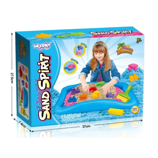 Woopie „Sand Spirit“ pripučiama smėlio dėžė – 900 g kinetinio smėlio