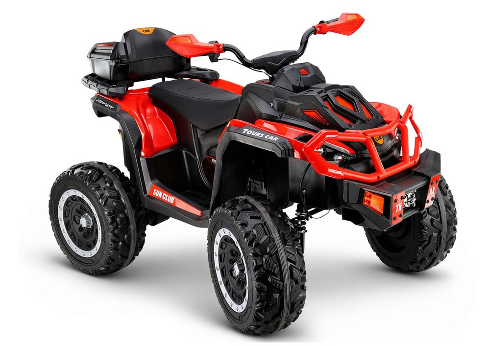 XW‑08 punane 4&times;4 12V ATV