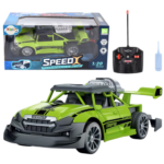 Žalias RC automobilis su dūmų efektu 1:20