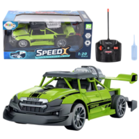 Žalias RC automobilis su dūmų efektu 1:20