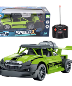 Žalias RC automobilis su dūmų efektu 1:20