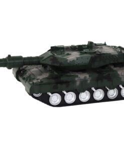Žalias RC tankas 27 MHz su raketomis