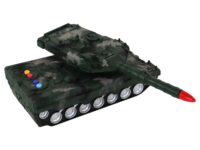 Žalias RC tankas 27 MHz su raketomis