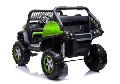 Žalias elektrinis Mercedes Unimog 4×4 vaikams
