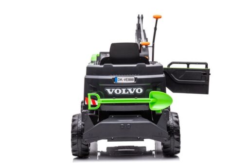Žalias elektrinis ekskavatorius Volvo DK‑VE888 vaikams