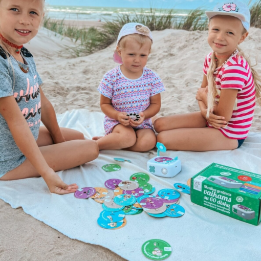 Muzikos grotuvas vaikams su 60 diskų (su įrašytomis lietuviškomis dainomis ir pasakomis) - Image 4