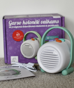 Garso kolonėlė vaikams su įrašytomis lietuviškomis dainomis ir pasakomis