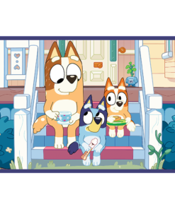 „Linksmieji Bluey nuotykiai“ – dėlionė 2×24 detalių