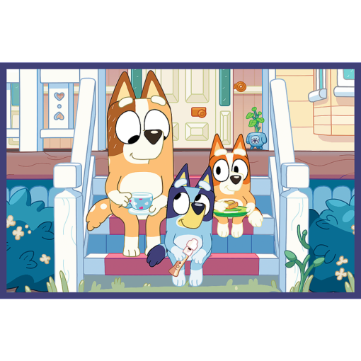 „Linksmieji Bluey nuotykiai“ – dėlionė 2×24 detalių
