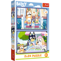 „Linksmieji Bluey nuotykiai“ – dėlionė 2×24 detalių