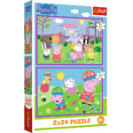„Peppa žaidimų aikštelėje“ – dėlionė 2×24 detalių