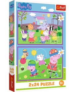 „Peppa žaidimų aikštelėje“ – dėlionė 2×24 detalių
